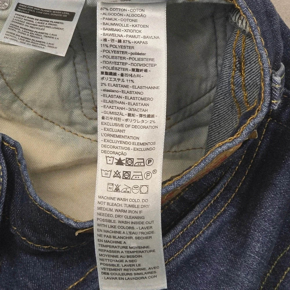Levi Strauss Co 510 Mens Jeans Blue Slim Fit Stretch Denim 31x30